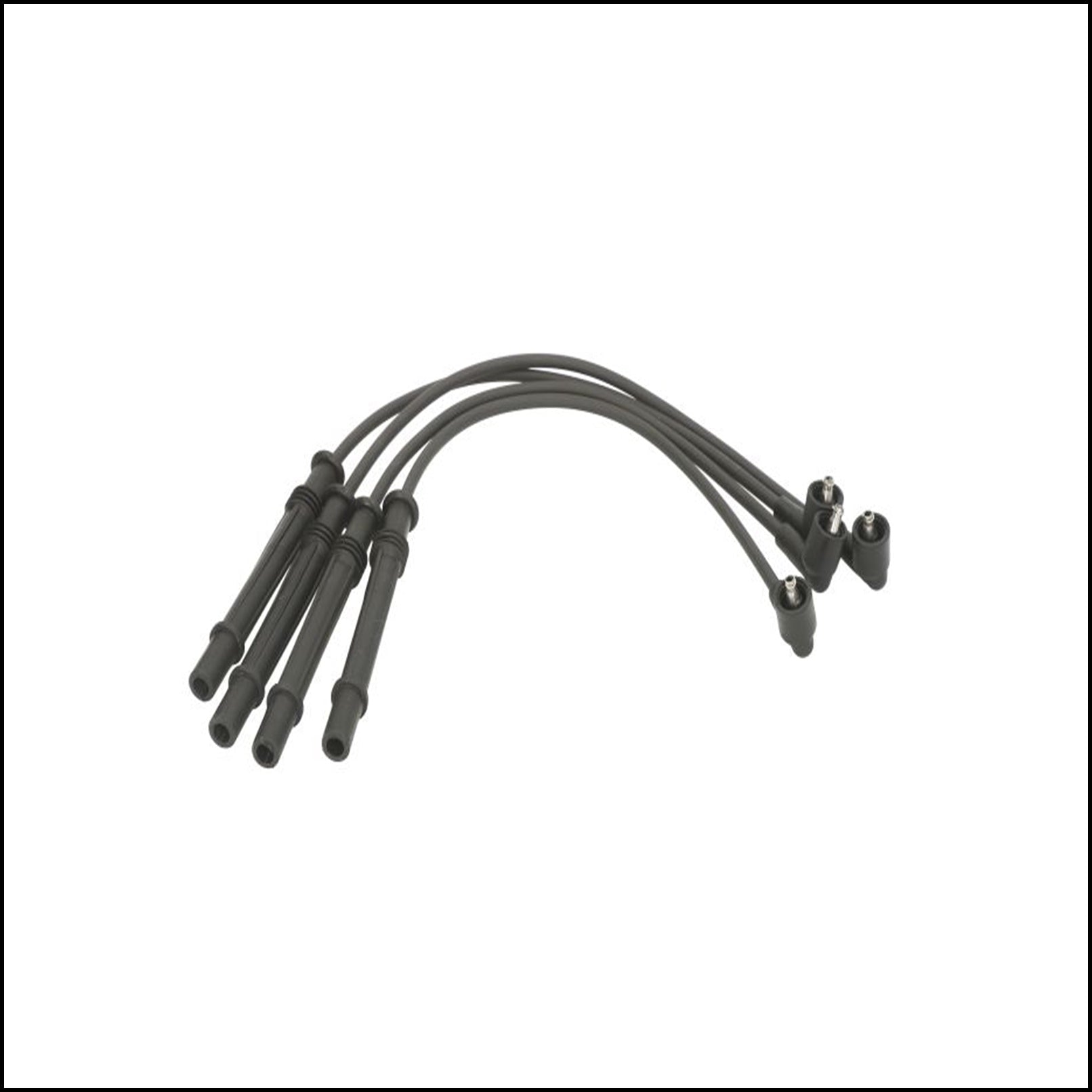 Kit 4 Cavi Candele Accensione Per Renault Clio III dal 2005&gt; BIBA-RICAMBI