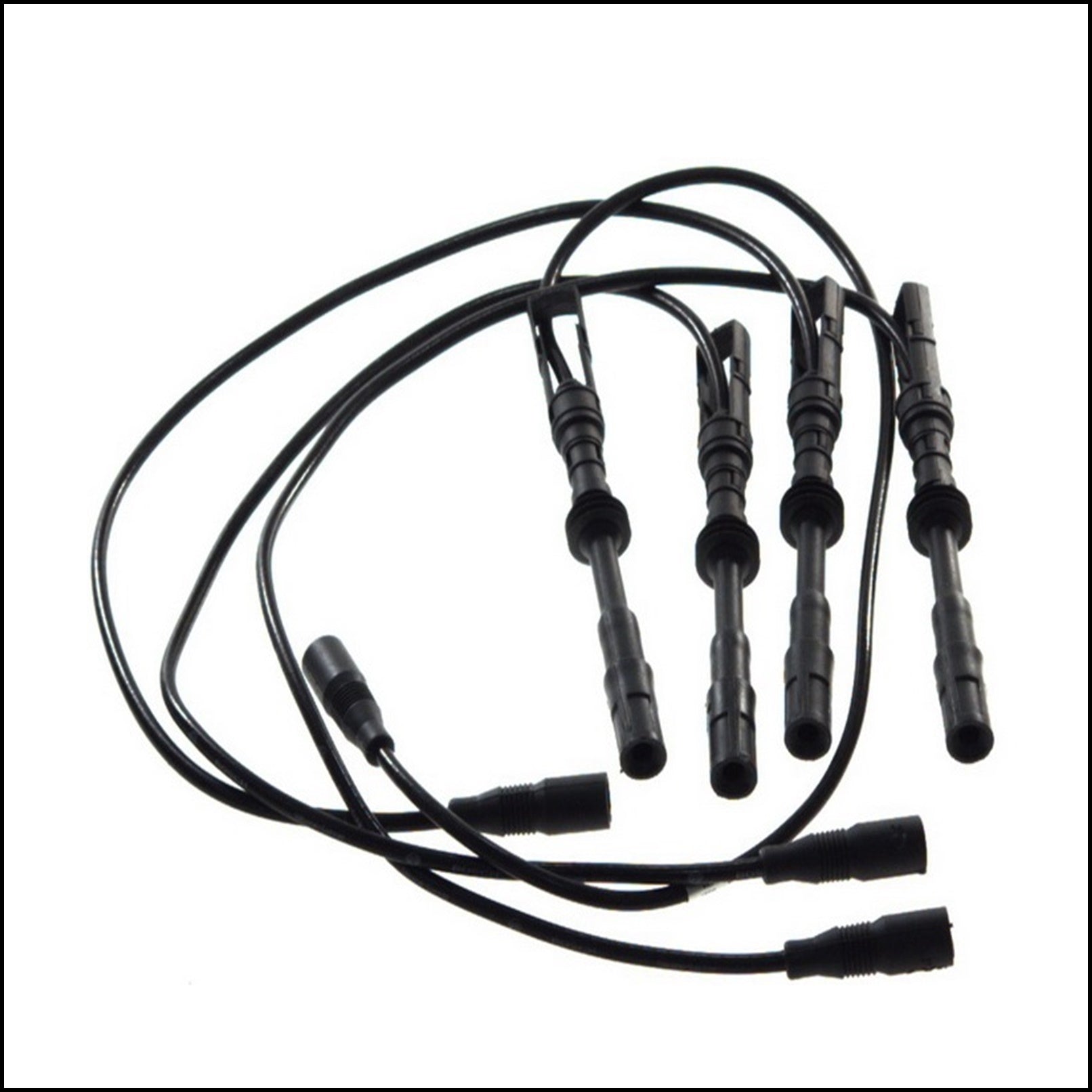 Kit 4 Cavi Candele Accensione Per Skoda Octavia dal 1996-2000 BIBA-RICAMBI