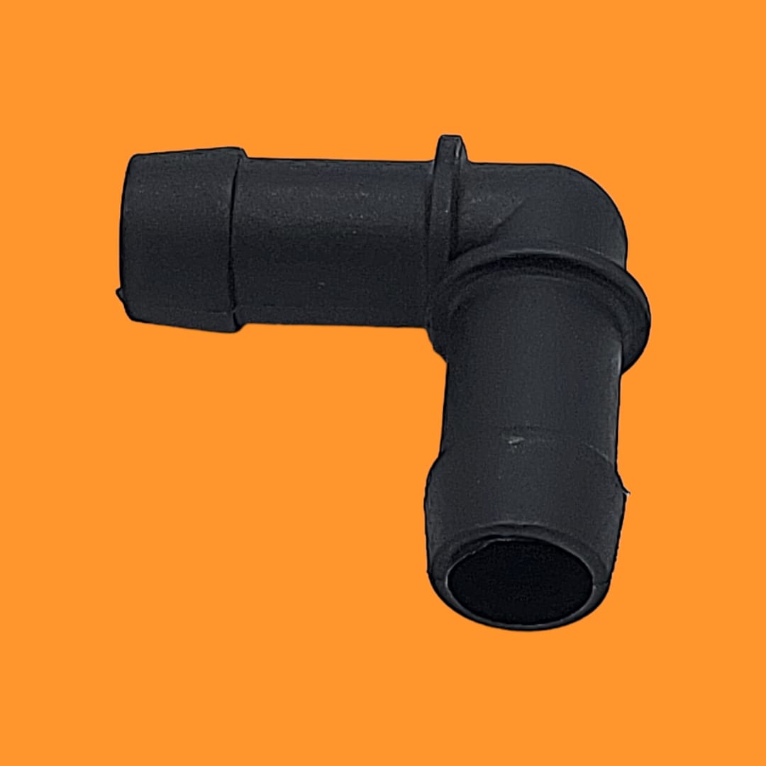 Connettore Forma L Per Tubi Acqua Diametro Ø 19 art.101914 BIBA-RICAMBI