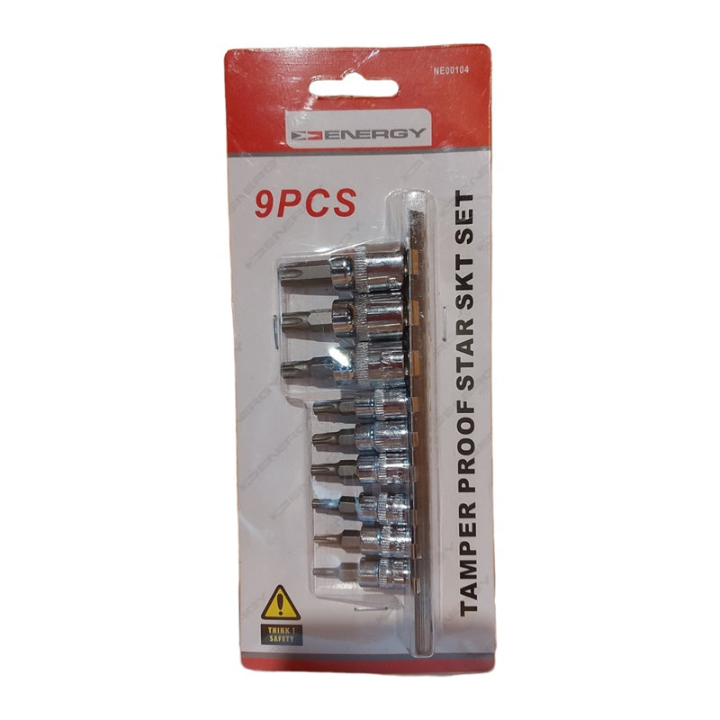 Serie 9 Chiavi A Bussola Maschio Torx Con Foro Attacco 1/4'' | 3/8'' BIBA-RICAMBI