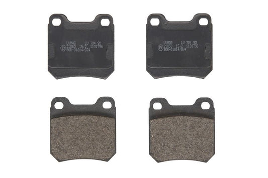 Kit 4 Pastiglie Freno Posteriori Compatibile Per Opel Senator B (V88) dal 1987-1993 BIBA-RICAMBI