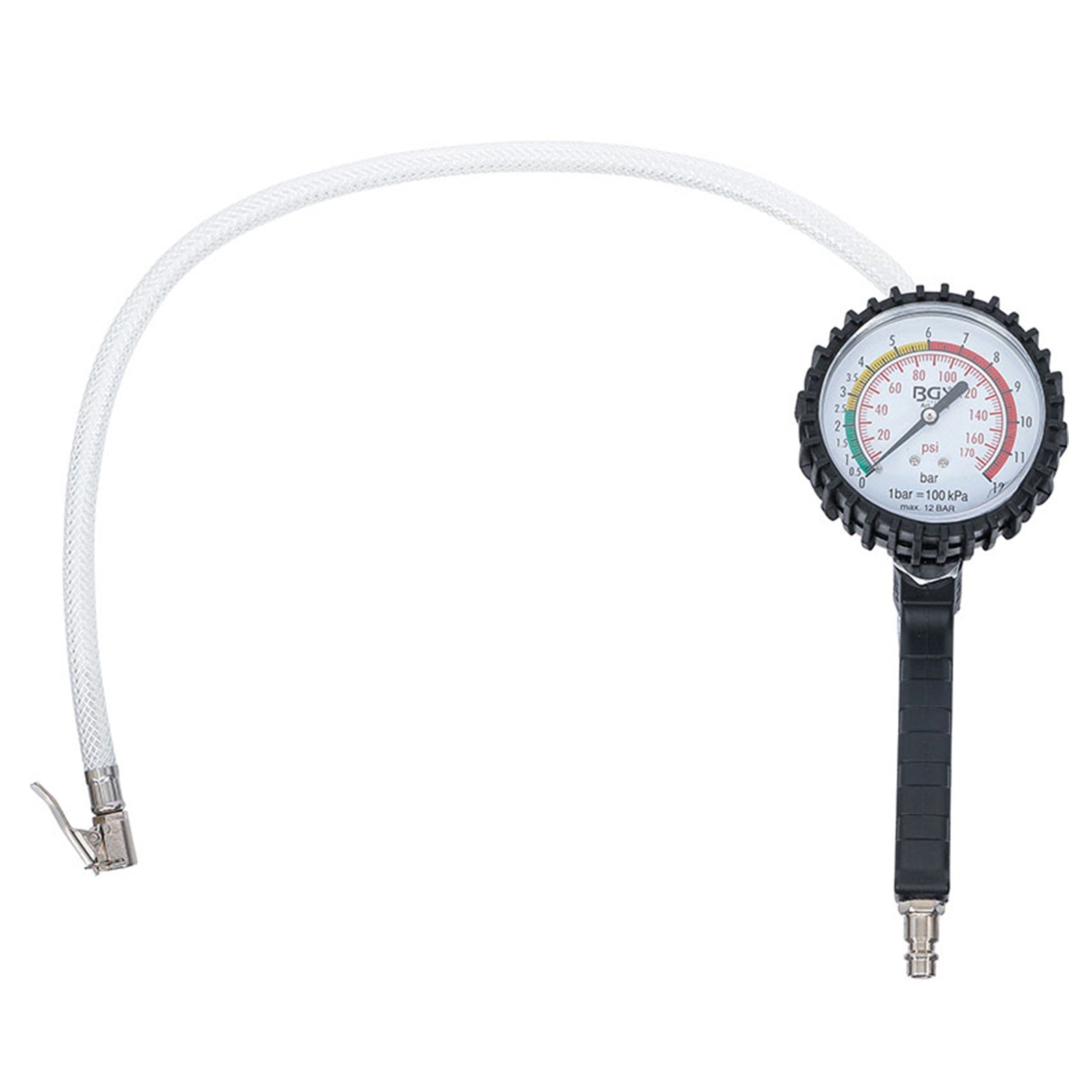 PISTOLA PROFESSIONALE PER GONFIAGGIO PNEUMATICI GOMME AUTO MOTO 0-12 BAR