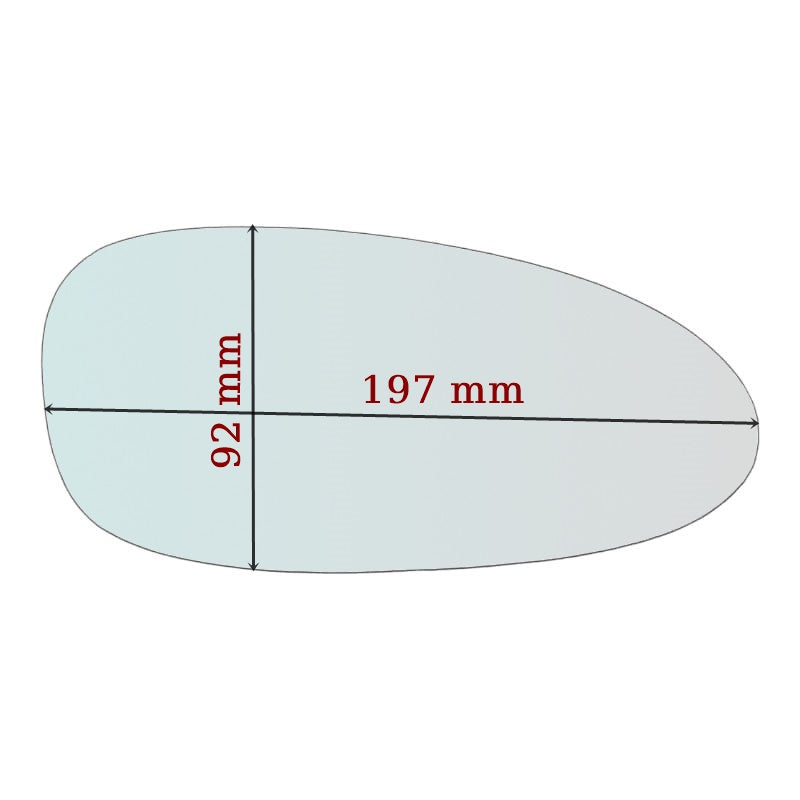 Vetro Specchio Retrovisore Lato SX Per Porsche Cayman I (987) solo 2005-2008
