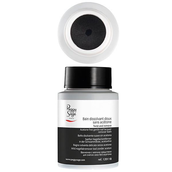 PEGGY SAGE  BAGNO SOLVENTE DELICATO SENZA ACETONE 75ML - BIBA-RICAMBI