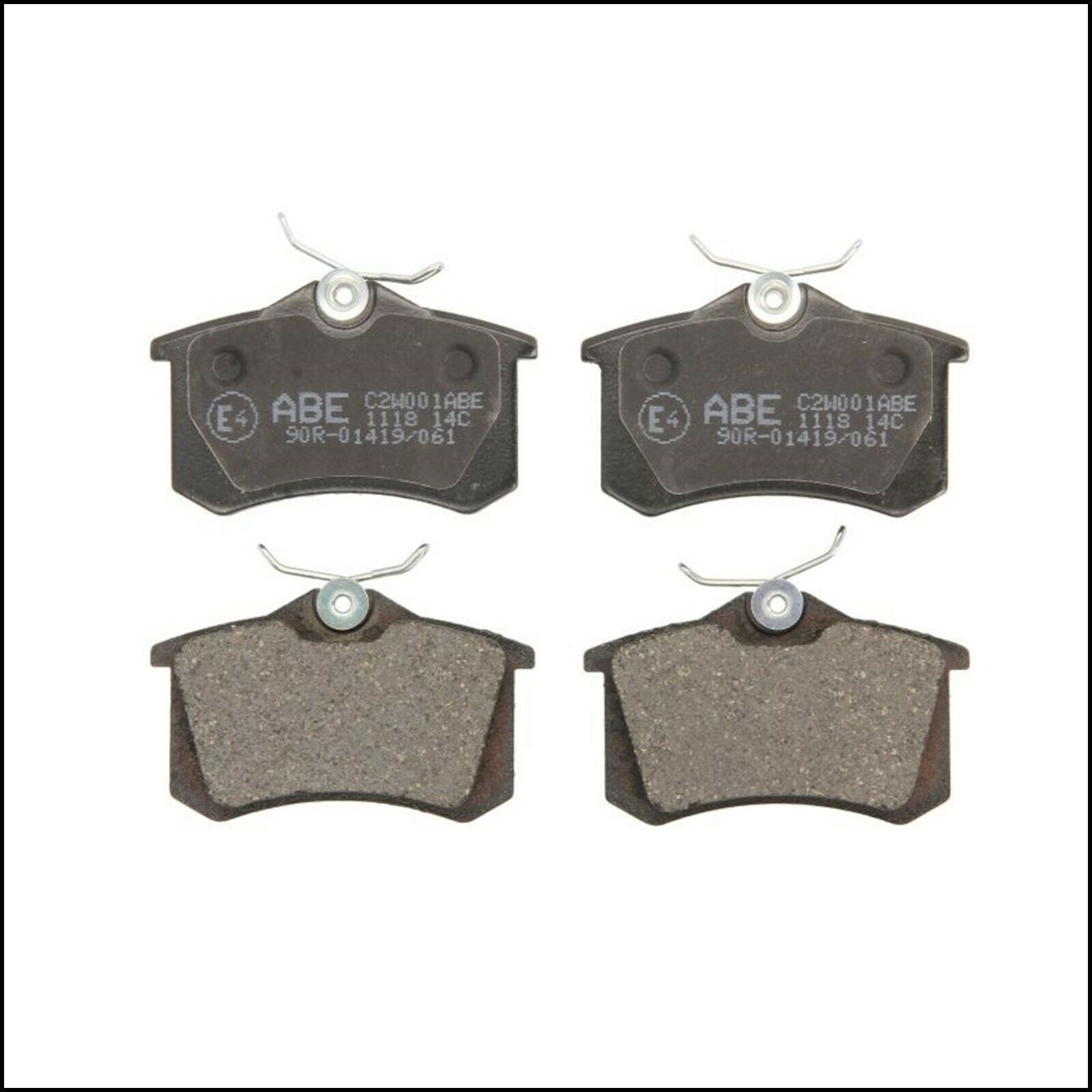 Kit 4 Pastiglie Freno Posteriori Per Seat Ibiza IV (6J) dal 2008> BIBA-RICAMBI