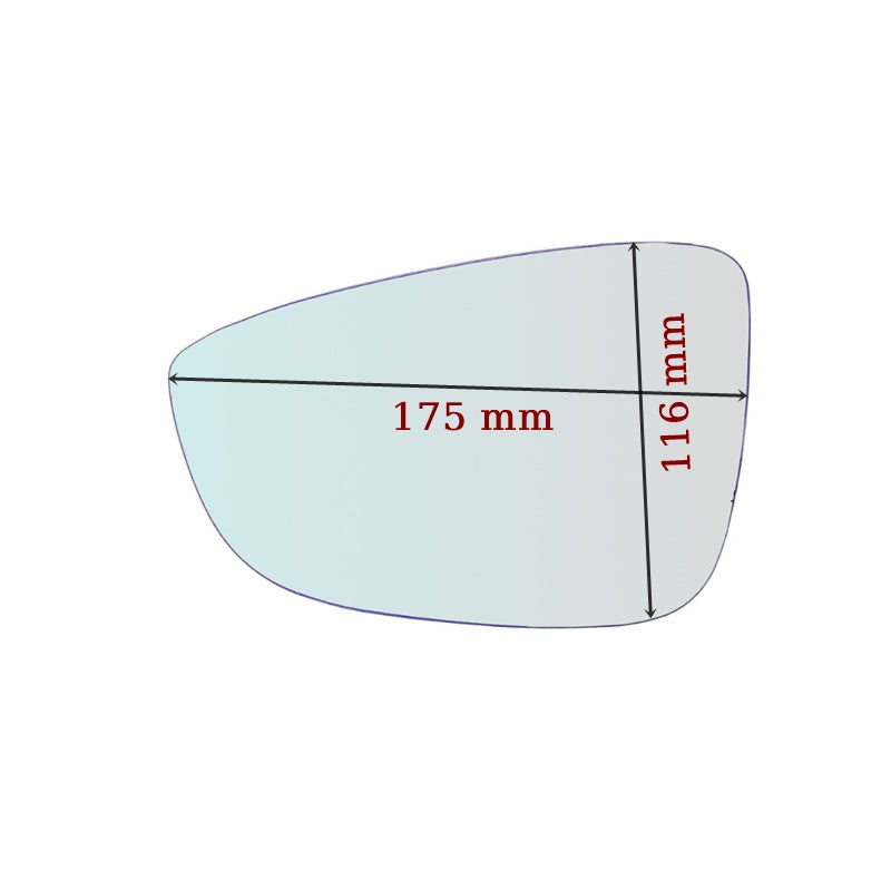 Retrovisore Termico Asferico Lato SX-Guidatore Per VW Passat V (3G) dal 2010>
