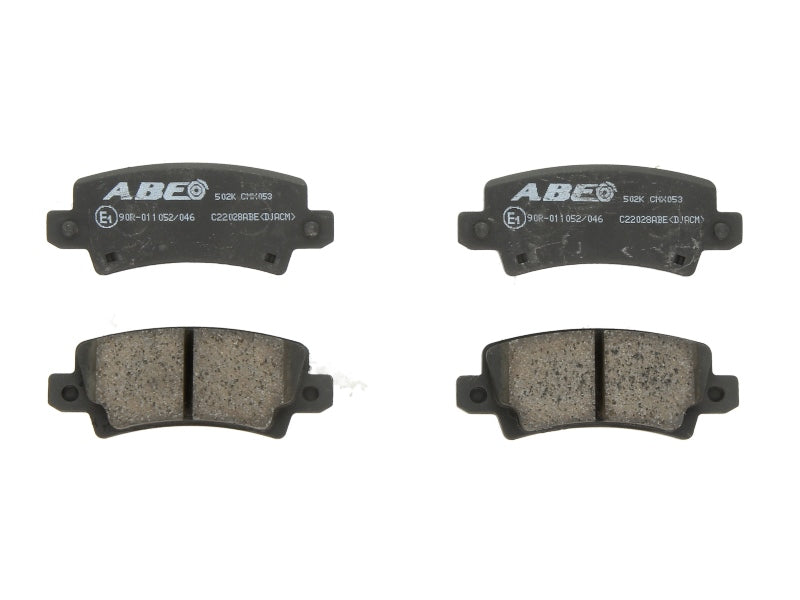 Kit 4 Pastiglie Freno Posteriori Compatibile Per Toyota Corolla (ZER) dal 2004-2009 BIBA-RICAMBI