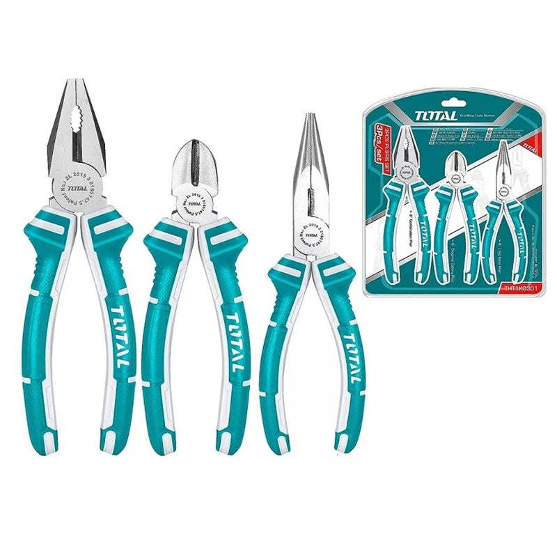 Set di Pinze TOTAL THT2K0301 - 3 Pezzi