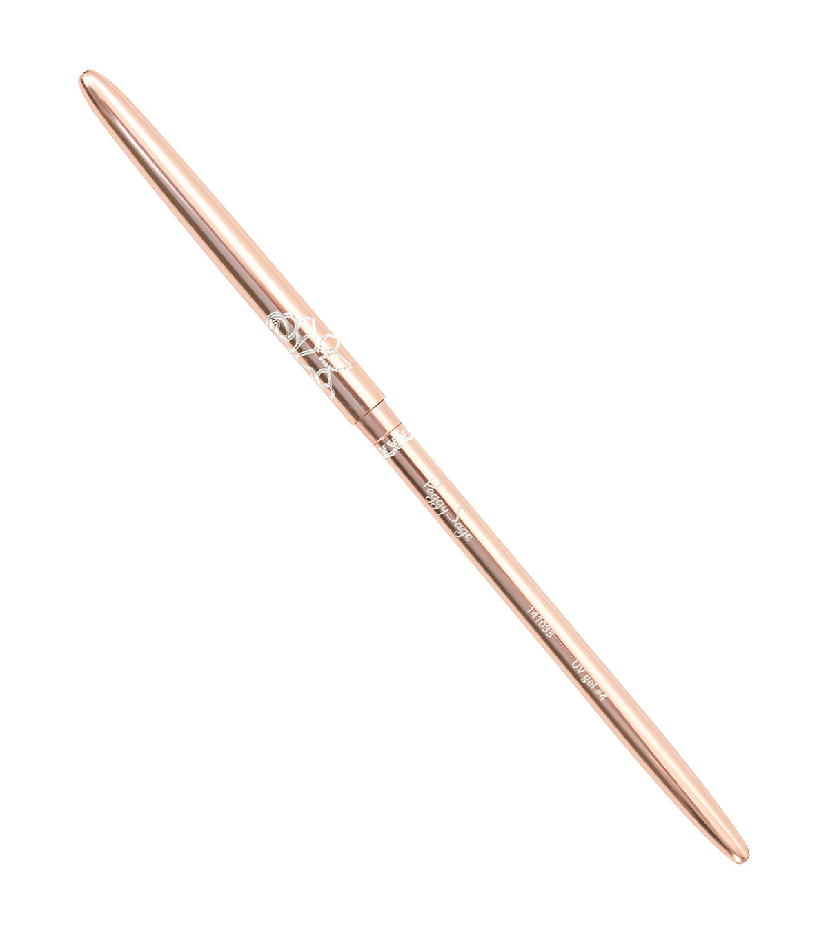 PEGGY SAGE  PENNELLO PIATTO GEL UV ROSE GOLD - SINTETICO #4 - BIBA-RICAMBI