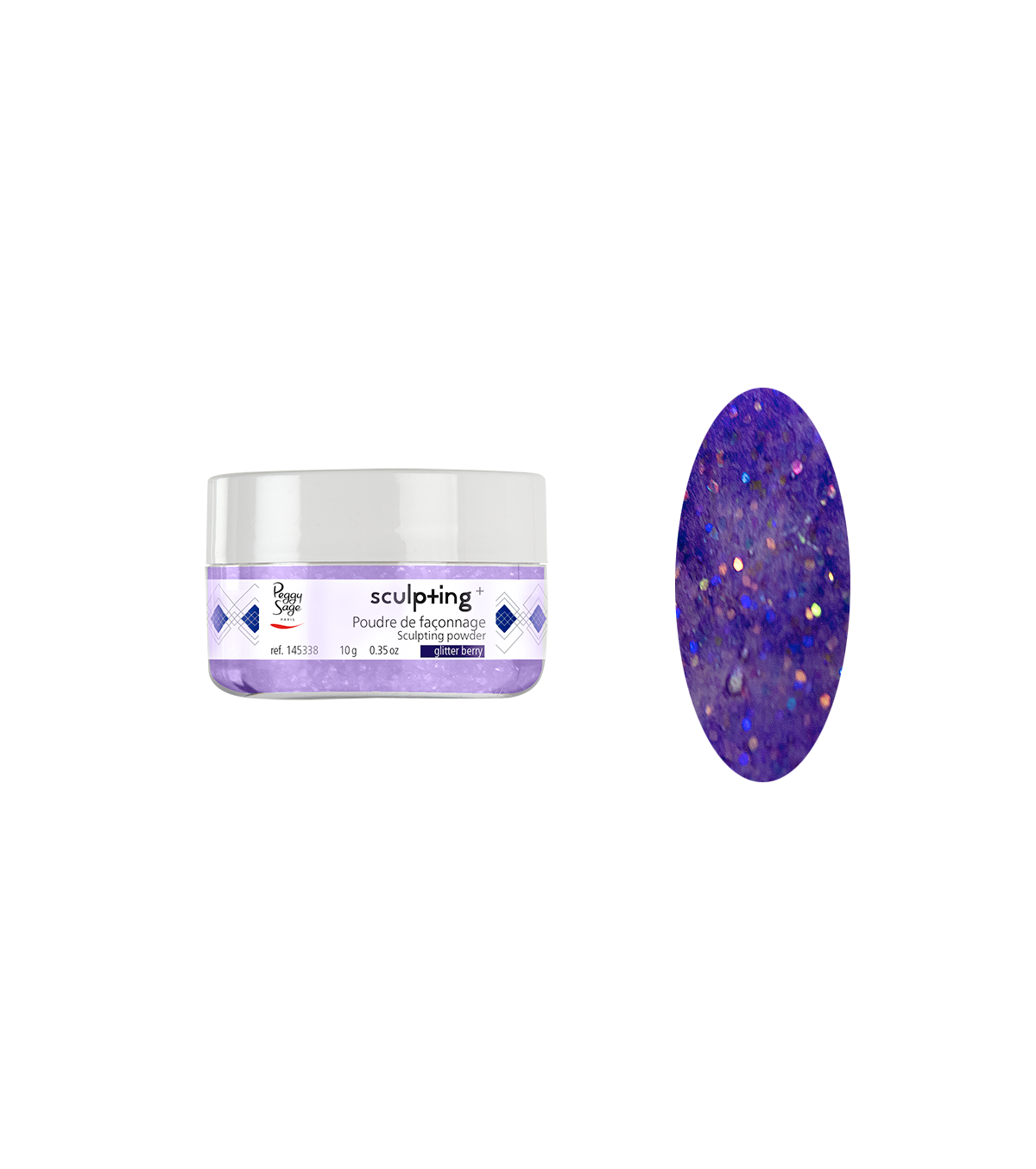 PEGGY SAGE  POLVERE DI MODELLATURA GLITTER BERRY -10G - BIBA-RICAMBI