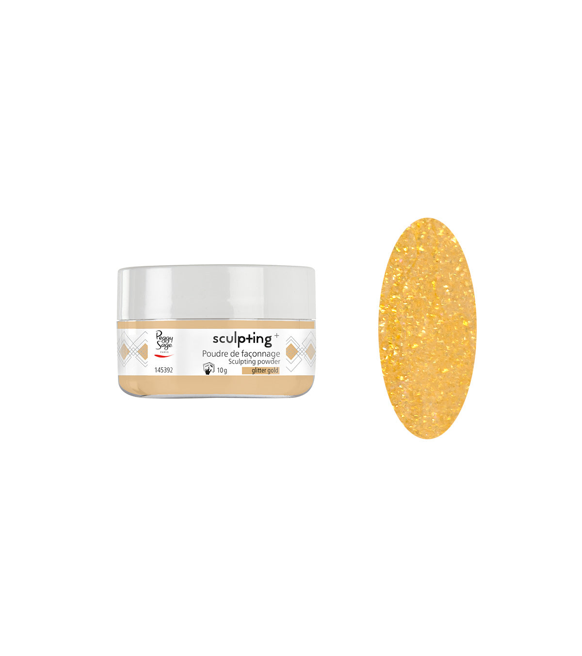 PEGGY SAGE  POLVERE DI MODELLATURA GLITTER GOLD - 10G - BIBA-RICAMBI