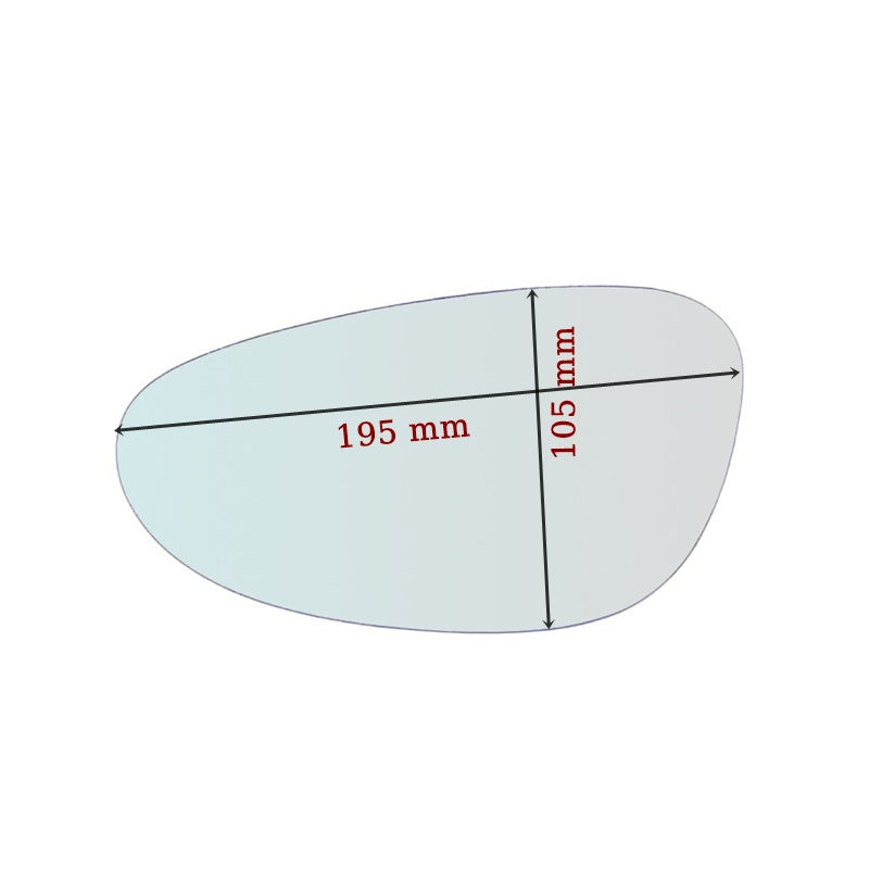 Vetro Specchio Retrovisore Lato SX Per Porsche 911 (996) dal 1998-2004