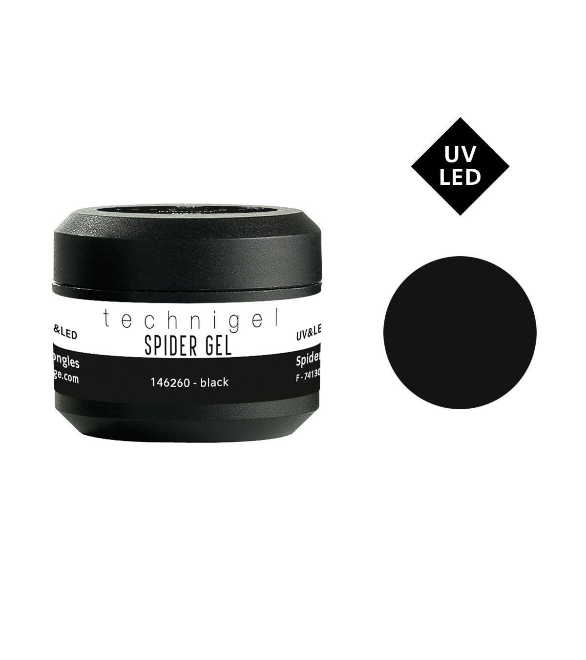 PEGGY SAGE  SPIDER GEL BLACK UV&LED - 5G - BIBA-RICAMBI