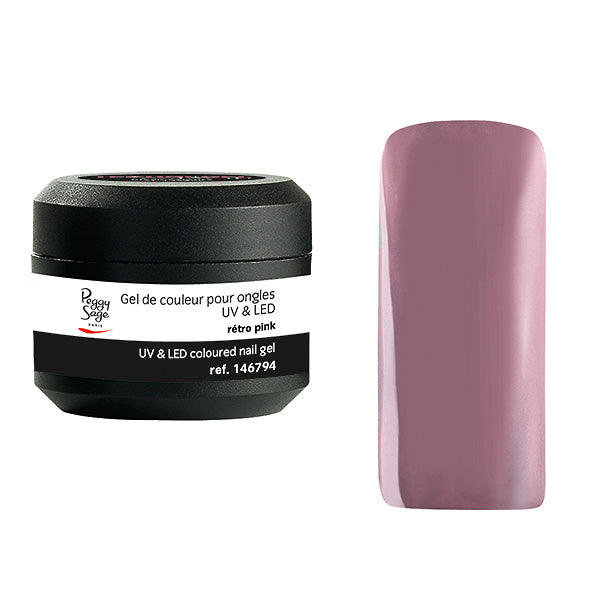 PEGGY SAGE  GEL UV&LED COLORATO PER UNGHIE RETRO PINK 5G - BIBA-RICAMBI