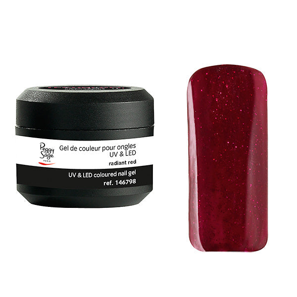 PEGGY SAGE  GEL UV&LED COLORATO PER UNGHIE RADIANT RED 5G - BIBA-RICAMBI