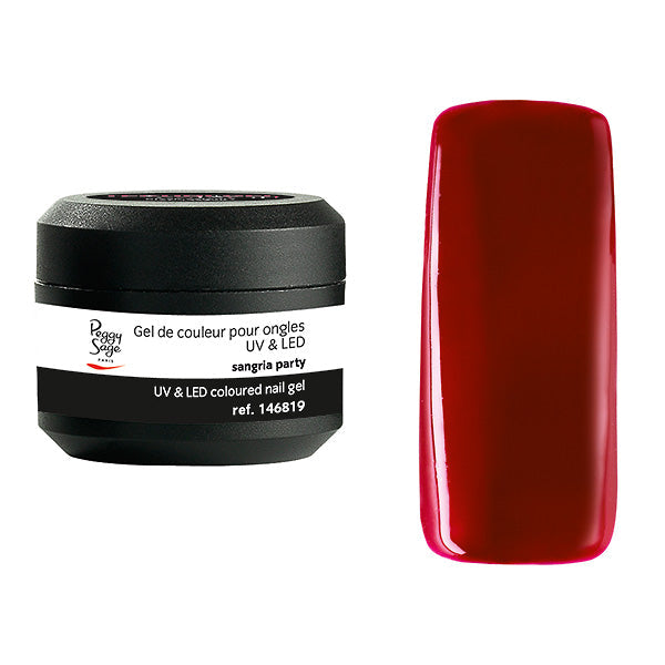 PEGGY SAGE  GEL UV&LED COLORATO PER UNGHIE SANGRIA PARTY 5G - BIBA-RICAMBI
