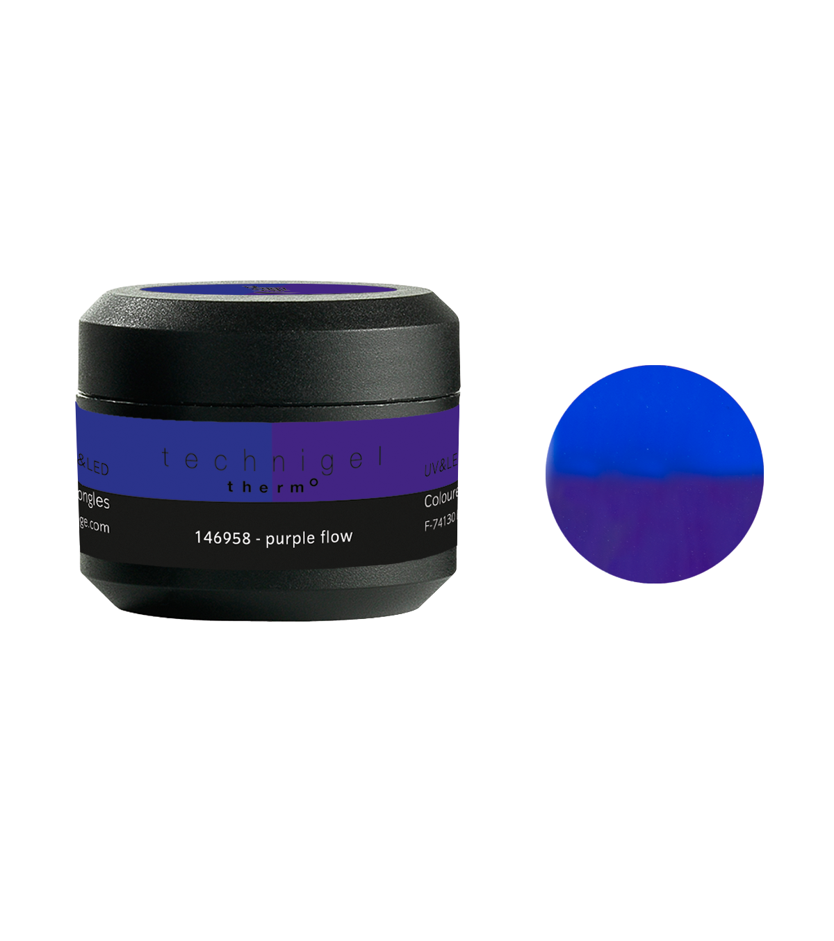 PEGGY SAGE  GEL COLORATO PER UNGHIE UV&LED THERMO PURPLE FLOW 5G