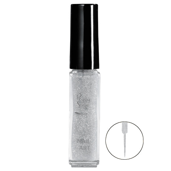 PEGGY SAGE  SMALTI PER UNGHIE NAIL ART PAILLETE ARGENT 7ML - BIBA-RICAMBI