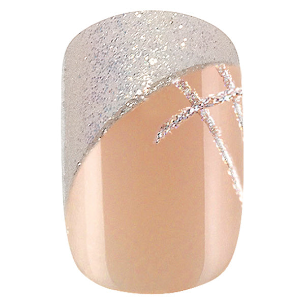 PEGGY SAGE  SET 24 UNGHIE FINTE IDYLLIC NAILS - SHINY FRENCH