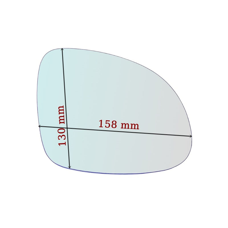 Specchio Retrovisore Termico Lato Passeggero Per VW Sharan II (7N1) dal 2010>