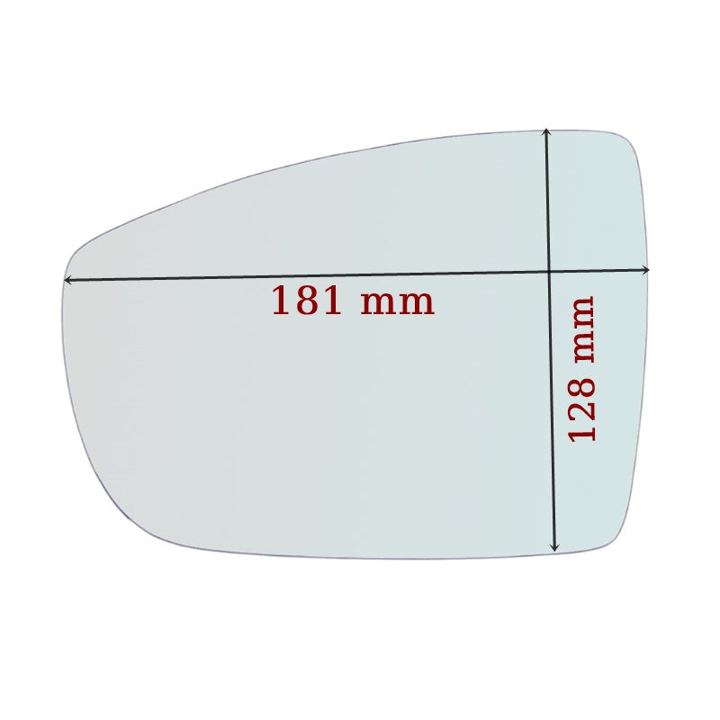 Vetro Specchio ASFERICO Lato SX-Guidatore Per Ford S-Max I (WA6) dal 2006-2014