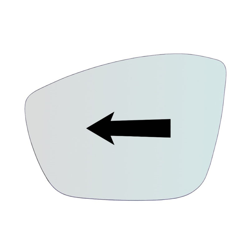 Piastra Specchio Retrovisore Asferica Lato SX-Guidatore Per Opel Corsa F dal 2018>