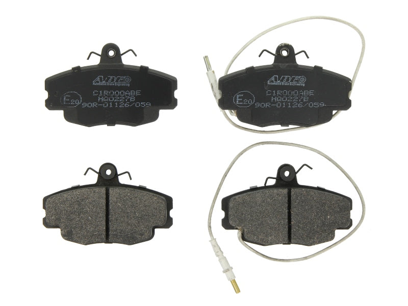 Kit 4 Pastiglie Freno Anteriori Compatibile Per Renault Espace I (J11) dal 1984-1990 BIBA-RICAMBI