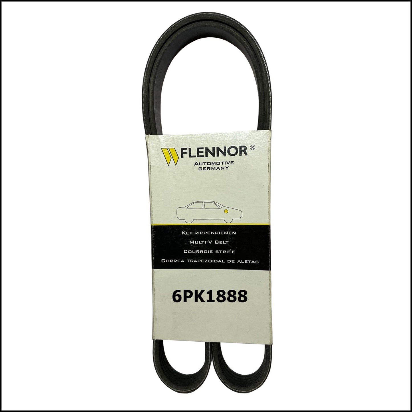 6PK1888 Flennor Cinghia Servizi Poly-V Audi | Citroen | Mercedes | Mitsubishi | Peugeot | Toyota BIBA-RICAMBI