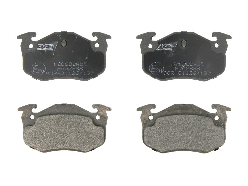 Kit 4 Pastiglie Freno Posteriori Compatibile Per Peugeot 206 (2E) dal 2002> BIBA-RICAMBI