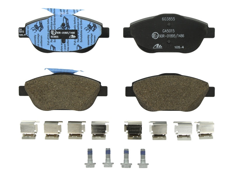 Kit 4 Pastiglie Freno Marca ATE Codice | 13.0460-3855.2 BIBA-RICAMBI
