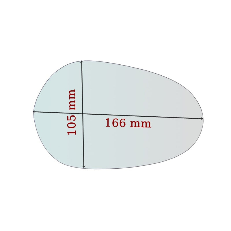 Vetro Specchio ASFERICO Lato DX Per Lancia Ypsilon SOLO 2003-2007 !
