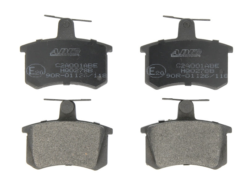 Kit 4 Pastiglie Freno Posteriori Compatibile Per Audi 100 C3 (44) dal 1982-1990 BIBA-RICAMBI
