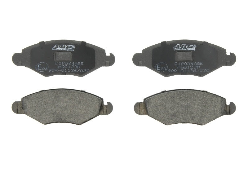 Kit 4 Pastiglie Freno Anteriori Compatibile Per Peugeot 206 dal 2007> BIBA-RICAMBI