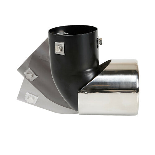 Terminale di scarico in acciaio inox lucidato Ø 50-63 mm art.60096 BIBA-RICAMBI