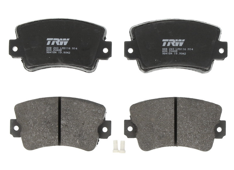 Kit 4 Pastiglie Freno Marca TRW Codice | GDB243 BIBA-RICAMBI