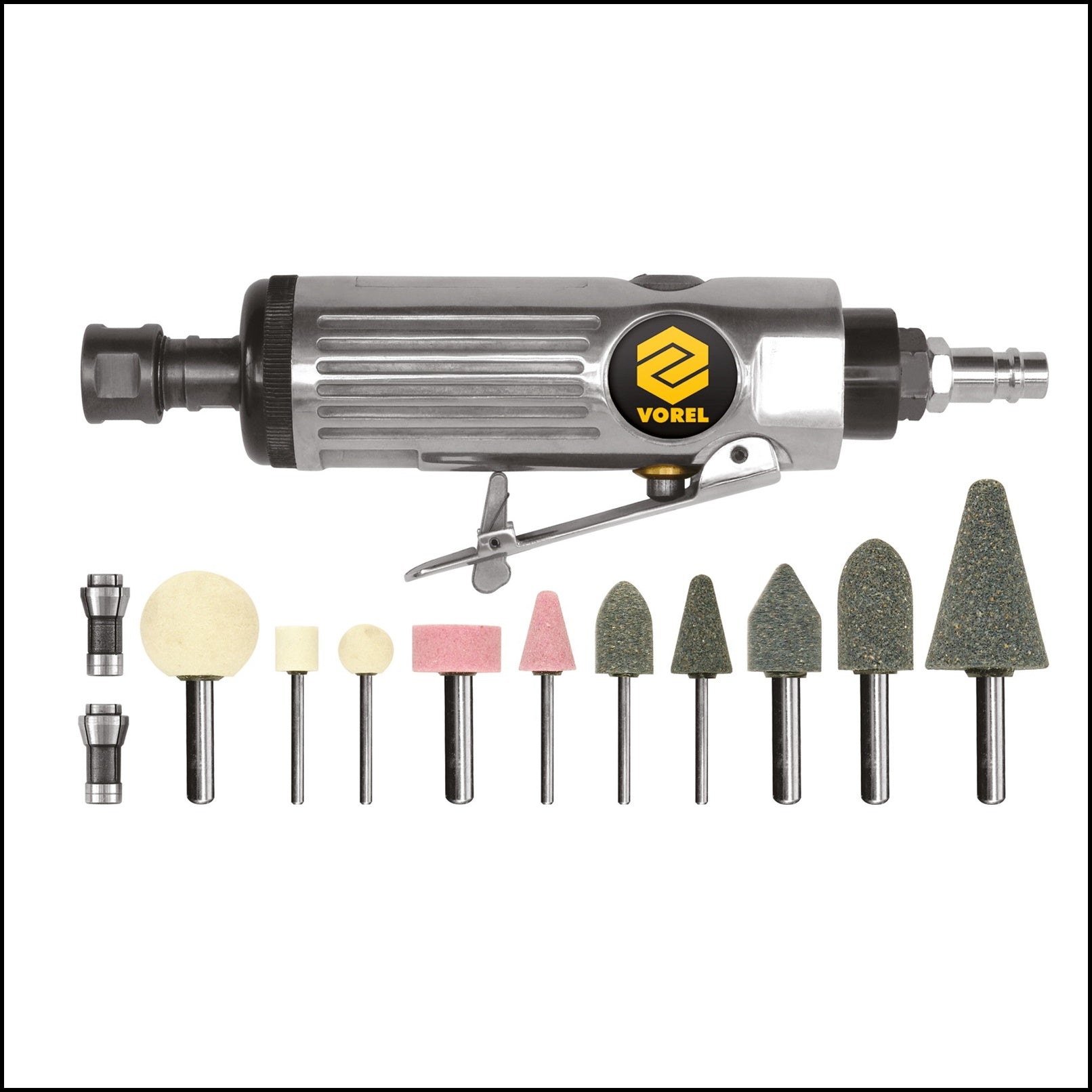KIT 15 PEZZI SMERIGLIATRICE PNEUMATICA DIRITTA DA 6mm BIBA-RICAMBI