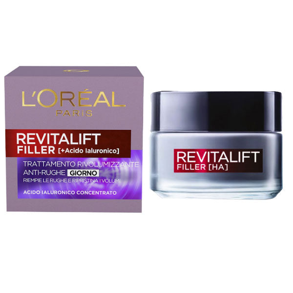 L'OREAL REVITALIFT FILLER HA CREMA ALL'ACIDO IALURONICO 50 ML - BIBA-RICAMBI