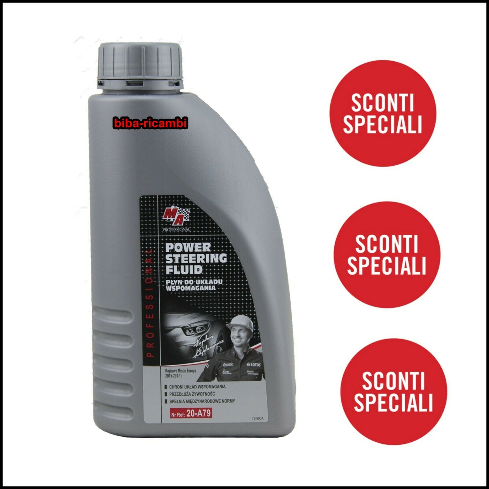 Liquido Olio Servosterzo Olio Del Servo Sterzo Auto 500 ml BIBA-RICAMBI