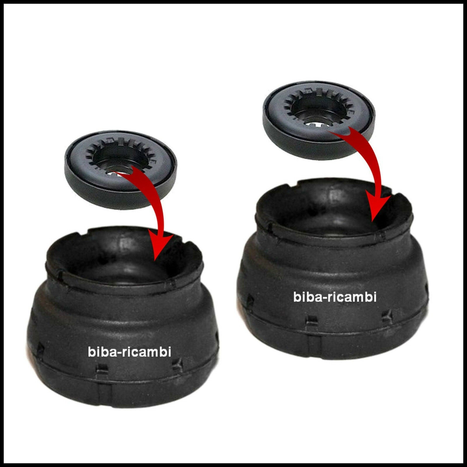 Tamponi Supporti Completi Di Cuscinetti Ammortizzatori Anteriori Per Volkswagen Golf IV (1J) dal 1997-2007 BIBA-RICAMBI