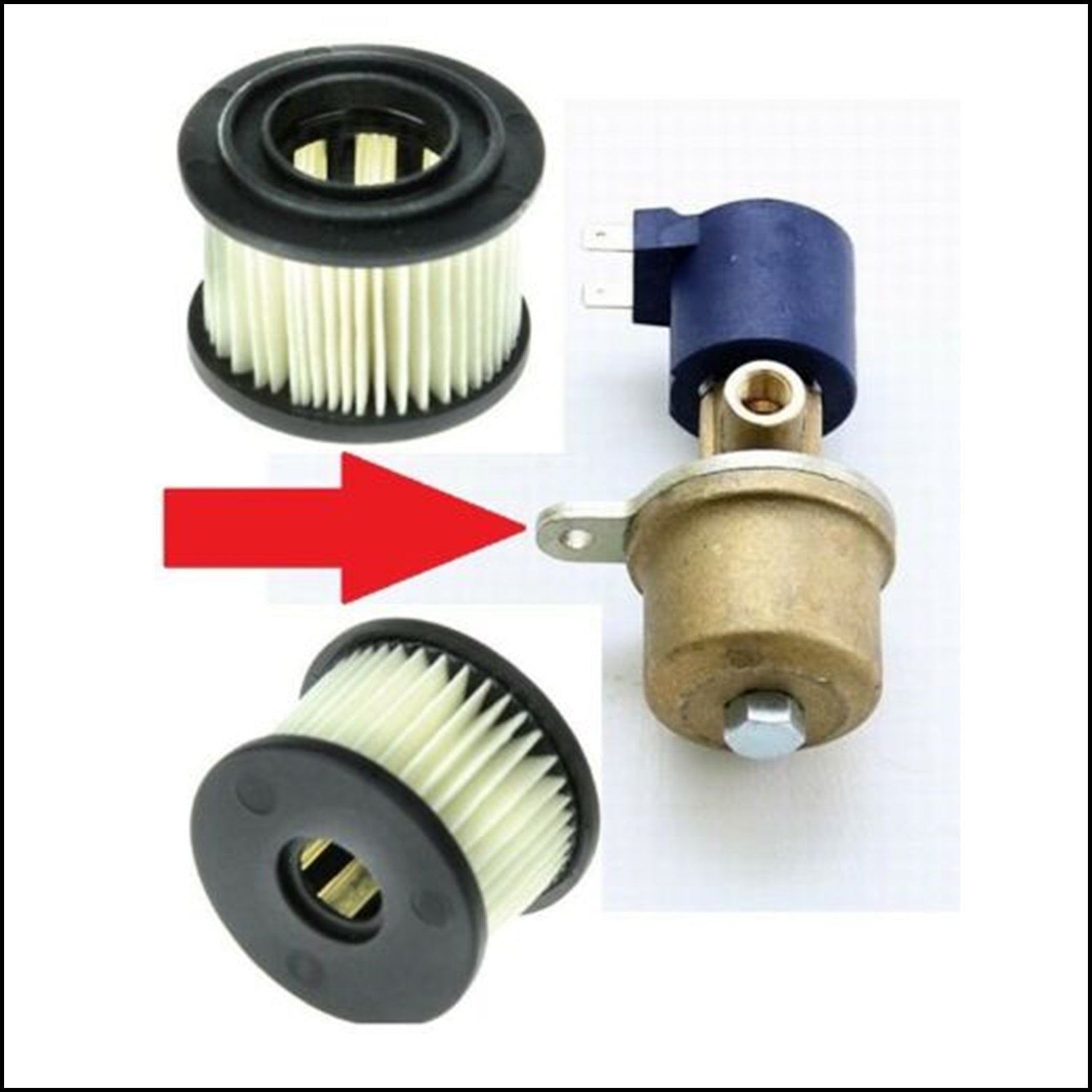 Filtro + Guarnizioni Gas Gpl Elettrovalvola Per Impianto BRC ET98 MY07 rif. 04RE001M7004 BIBA-RICAMBI