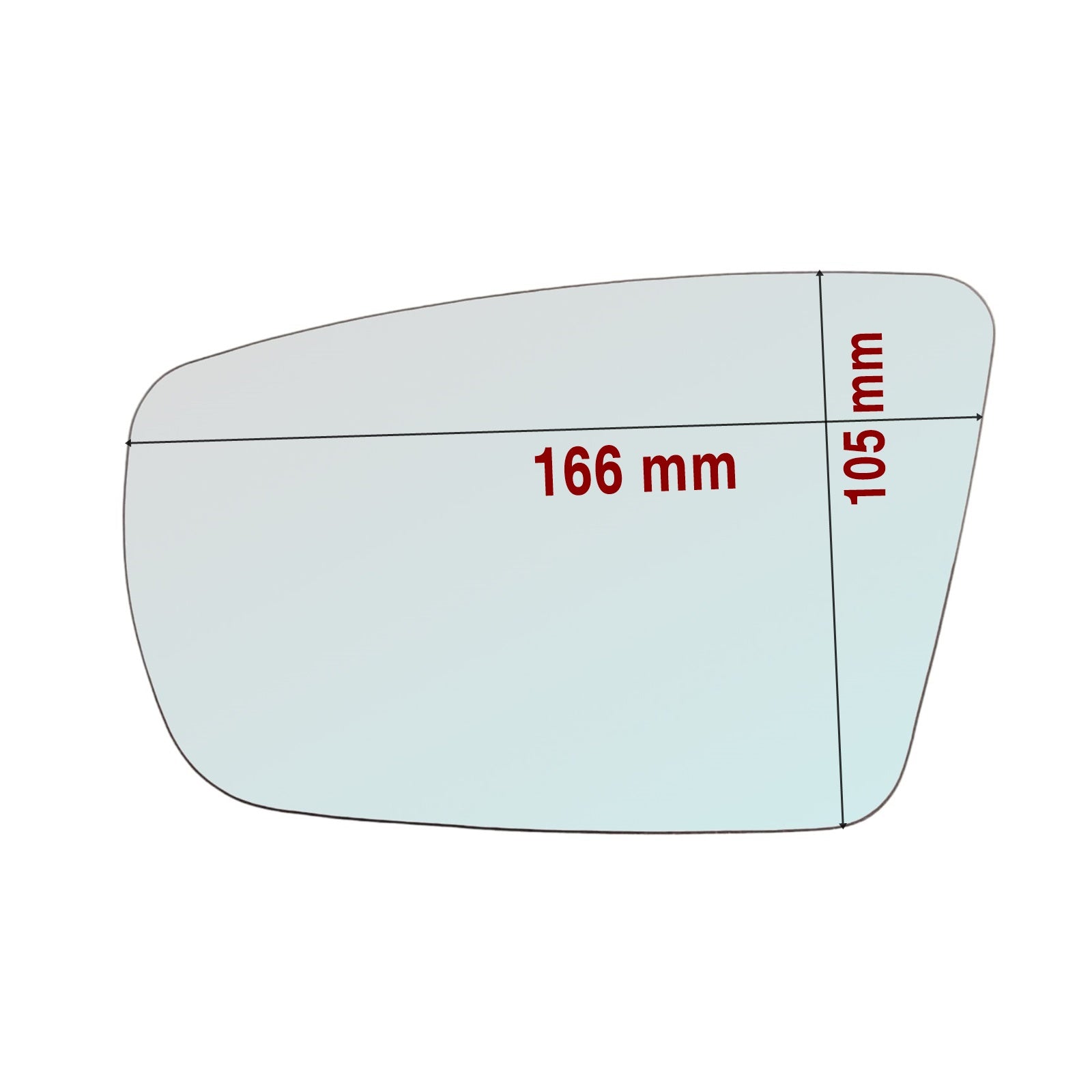 Vetro Specchio ASFERICO Lato DX-Passeggero Per Aixam Coupe dal 2012>