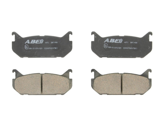 Kit 4 Pastiglie Freno Posteriori Compatibile Per Mazda 626 III Dal 1987-1992 BIBA-RICAMBI