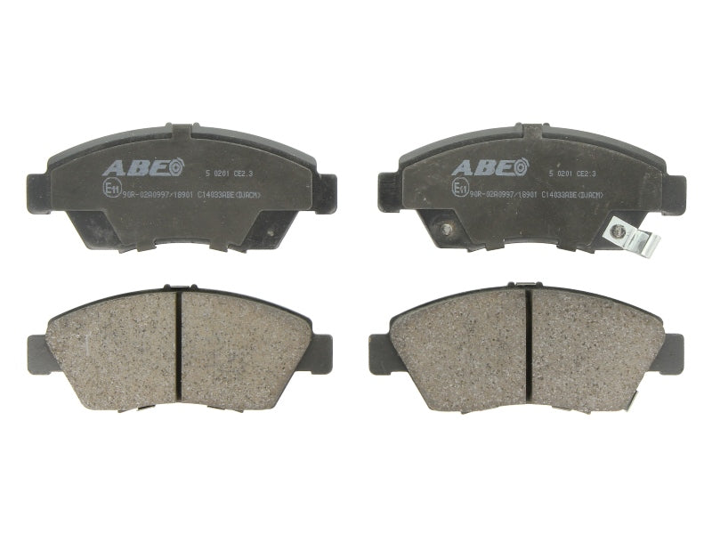 Kit 4 Pastiglie Freno Anteriori Compatibile Per Honda Civic VIII (FD) dal 2006> BIBA-RICAMBI