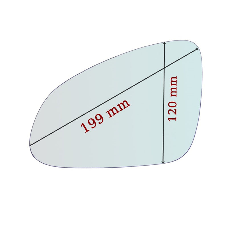Vetro Specchio ASFERICO Lato Guidatore Per Opel Adam (M13) dal 2012-2019