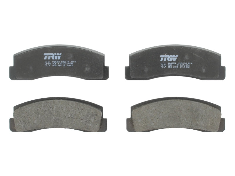 Kit 4 Pastiglie Freno Marca TRW Codice | GDB265 BIBA-RICAMBI