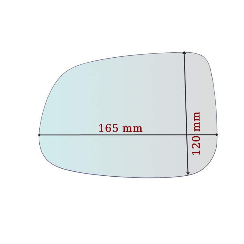 Vetro Specchio Retrovisore Lato DX Per Volvo S40 II (544) solo 2007-2012