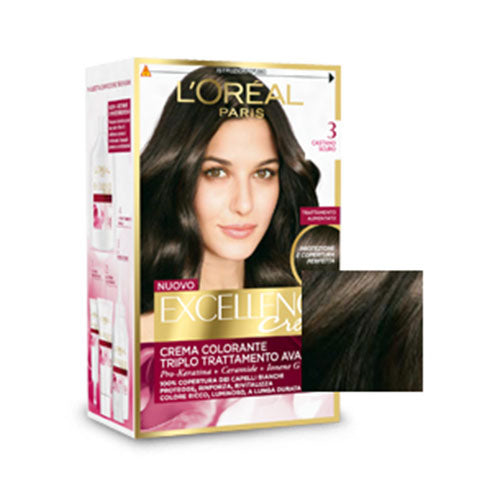L'OREAL EXCELLENCE CASTANO SCURO 3 - BIBA-RICAMBI