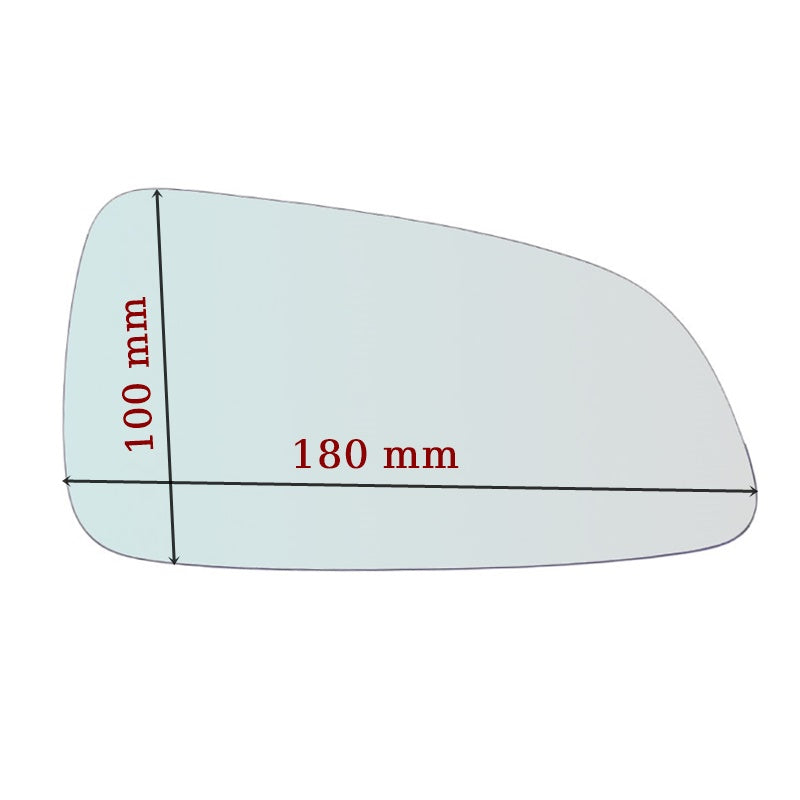 Vetro Specchietto Esterno Lato SX Compatibile Con Opel Astra H dal 2004 al 2009 - BIBA-RICAMBI