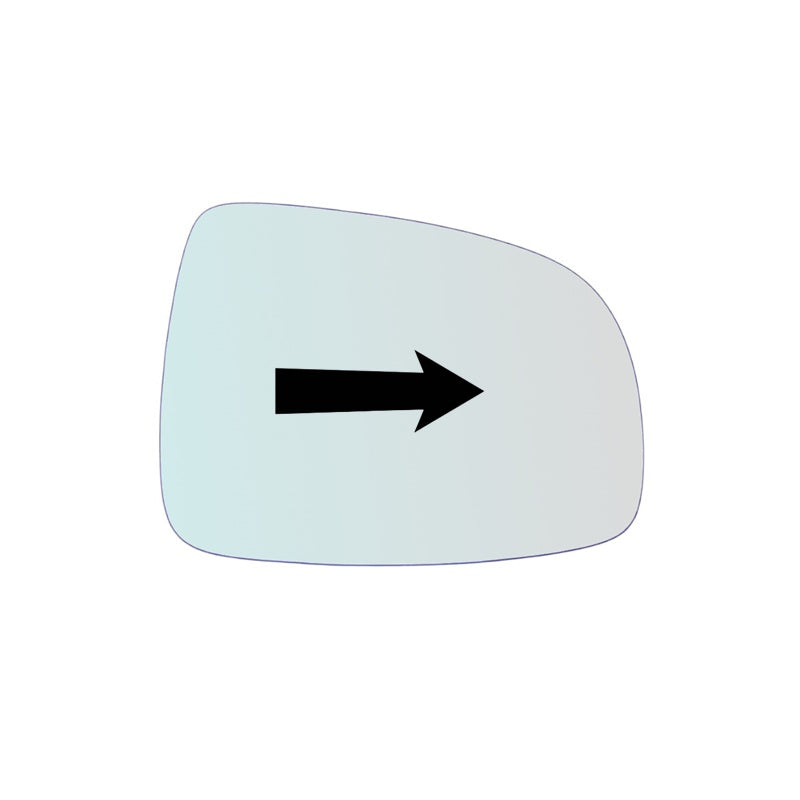 Vetro Specchio Retrovisore Lato DX-Passeggero Per Nissan Note I (E11) 2005-2012