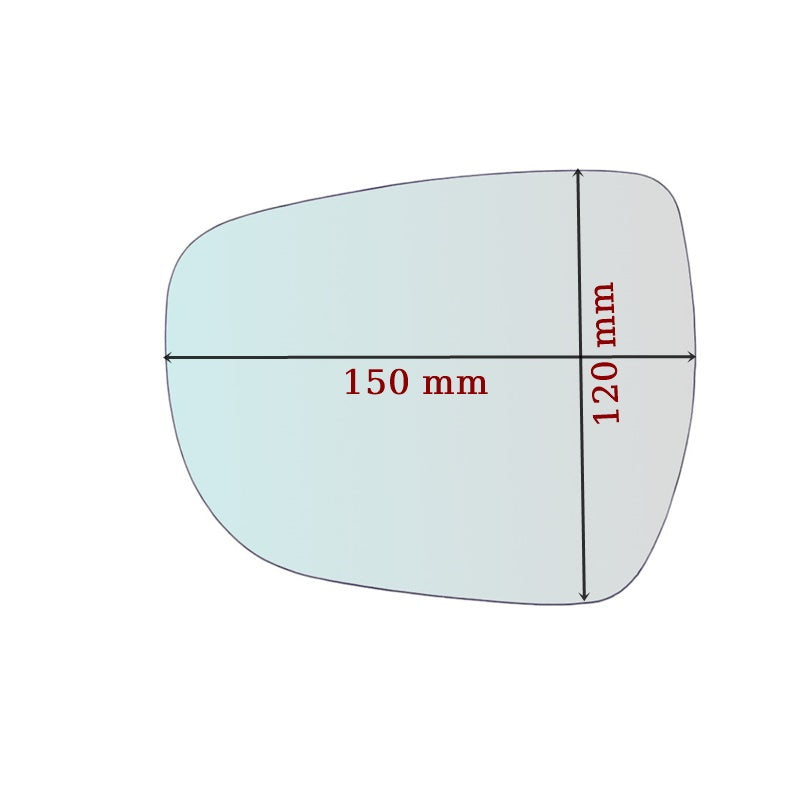 Vetro Specchio Retrovisore Lato SX-Guidatore Per Suzuki Celerio (LF) dal 2014>